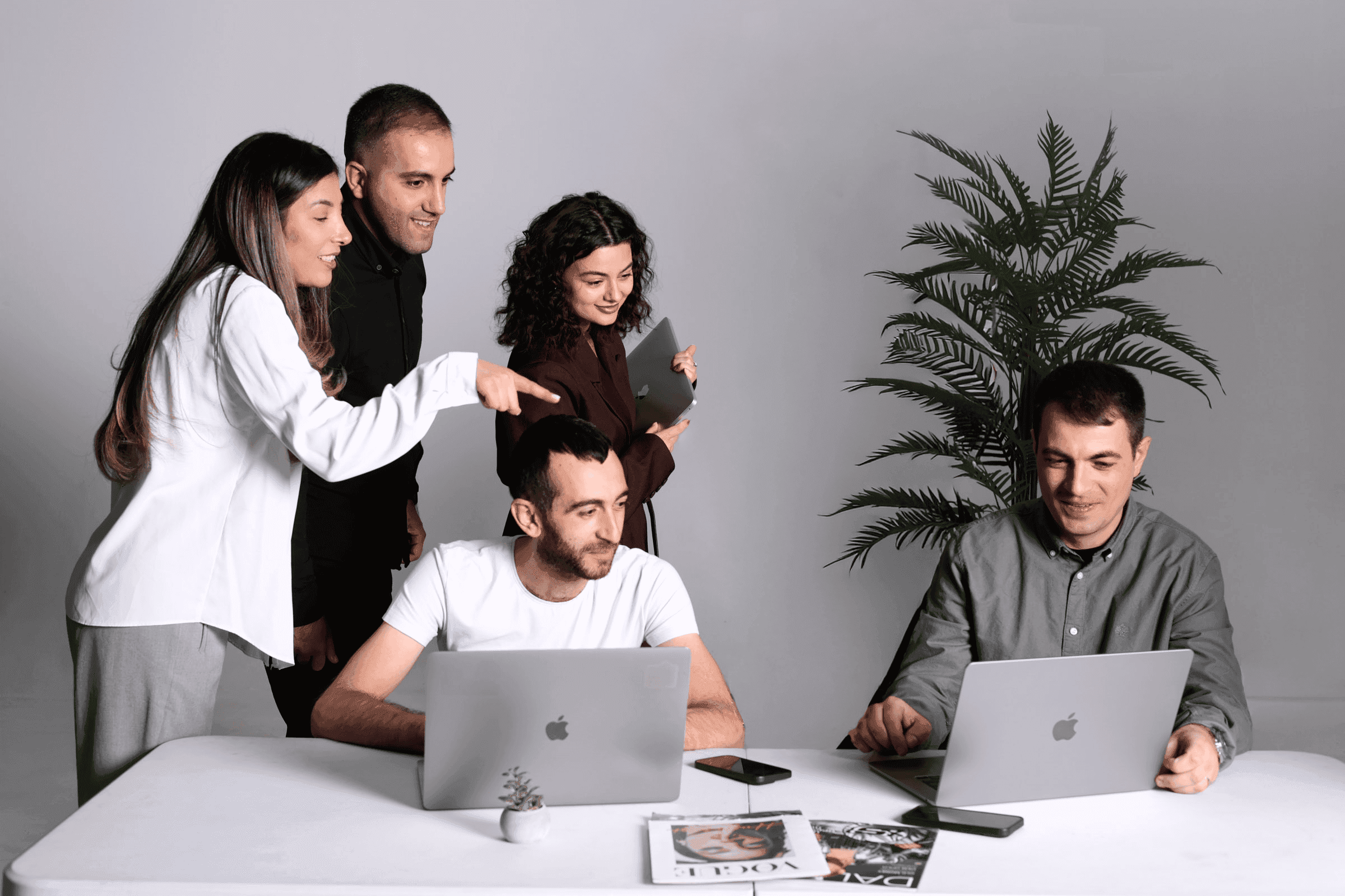 Shiftr team members in a planning discussion